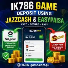 IK786 Game Deposit Using JazzCash & Easypaisa
